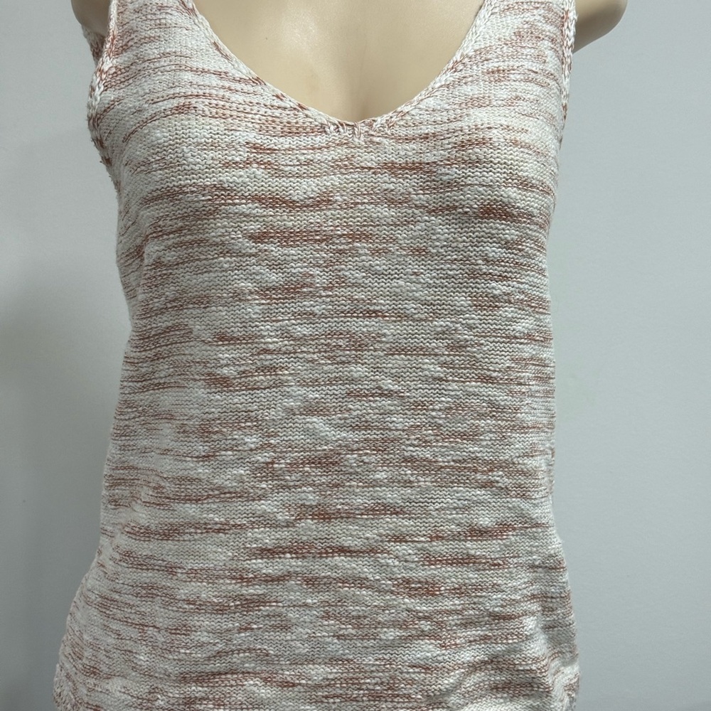 Habitual RUST/WHITE Knit Tank Top
